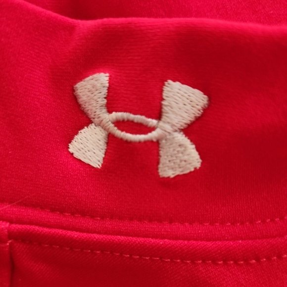 Under Armour Compression Mock Neck Womens Performance Top Size Large LS Red - Picture 6 of 6